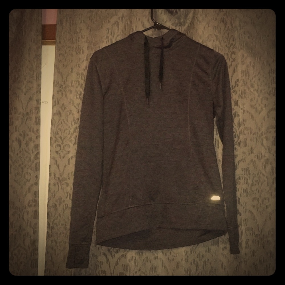 Black workout hoodie